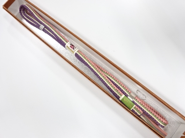 未使用品　正絹　手組帯締め